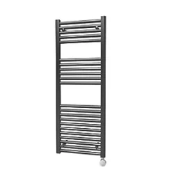 Towelrads Richmond Thermostatic Electric Towel Radiator 1186 x 450mm Black 1365BTU -Towel Radiators Sales Store 108RY A3