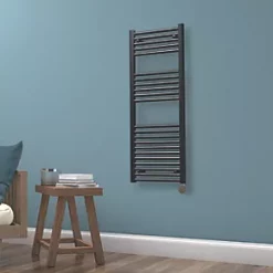 Towelrads Richmond Thermostatic Electric Towel Radiator 1186 x 450mm Black 1365BTU