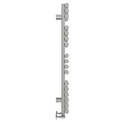 Terma Rolo Towel Designer Towel Rail 1085 x 520mm Grey / Silver 2111BTU -Towel Radiators Sales Store 109HR A3