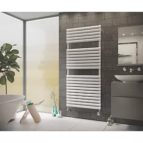 Ximax Nestor Designer Towel Radiator 1164 x 600mm White 2230BTU 4 Ximax Nestor Designer Towel Radiator 1164 x 600mm White 2230BTU - Image 2