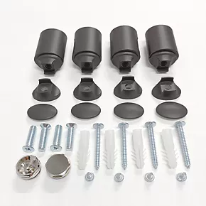 Towelrads Pisa Premium Towel Radiator 800 x 600mm Anthracite 1539BTU 6 Towelrads Pisa Premium Towel Radiator 800 x 600mm Anthracite 1539BTU - Image 4