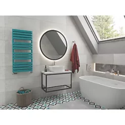 Terma Warp T Bold Designer Towel Rail 1110 x 500mm Teal 2660BTU 10 Terma Warp T Bold Designer Towel Rail 1110 x 500mm Teal 2660BTU -Towel Radiators Sales Store 123RH A2