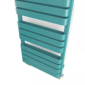 Terma Warp T Bold Designer Towel Rail 1110 x 500mm Teal 2660BTU 8 Terma Warp T Bold Designer Towel Rail 1110 x 500mm Teal 2660BTU - Image 6
