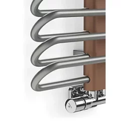 Terma Michelle Designer Towel Rail 780 x 400mm Grey / Silver 1244BTU -Towel Radiators Sales Store 124HR A2