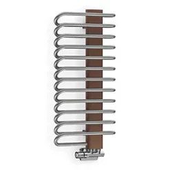 Terma Michelle Designer Towel Rail 780 x 400mm Grey / Silver 1244BTU