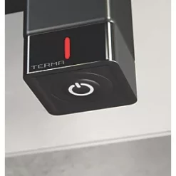 Terma Simple One Electric Towel Rail 1080 x 500mm Black 1346BTU -Towel Radiators Sales Store 141HR A2