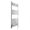 Terma Leo Electric Towel Rail with MOA Blue Element 1200 x 500mm Chrome 1023BTU -Towel Radiators Sales Store 172RH P