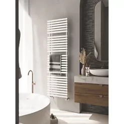 Terma Rolo Towel Rail 1800 x 520mm White 3454BTU -Towel Radiators Sales Store 203RH A2