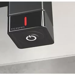 Terma Simple One Electric Towel Rail 1440 x 500mm Black 2046BTU -Towel Radiators Sales Store 207HR A2