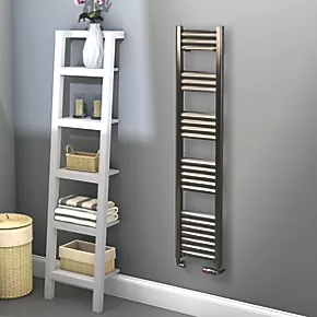 Towelrads Eton Designer Towel Radiator 1400 x 300mm Grey / Silver 1282BTU 4 Towelrads Eton Designer Towel Radiator 1400 x 300mm Grey / Silver 1282BTU - Image 2