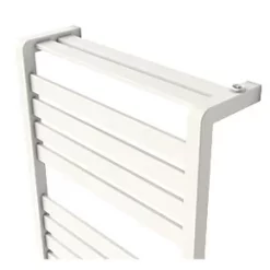 GoodHome Salisbury Vertical Water Towel Warmer 700 x 400mm White 1174BTU -Towel Radiators Sales Store 227HG A2