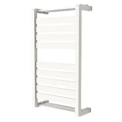 GoodHome Salisbury Vertical Water Towel Warmer 700 x 400mm White 1174BTU