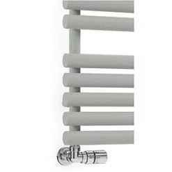 Terma Rolo Towel Designer Towel Rail 755 x 520mm Grey / Silver 1592BTU -Towel Radiators Sales Store 228HR A2