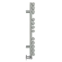 Terma Rolo Towel Designer Towel Rail 755 x 520mm Grey / Silver 1592BTU -Towel Radiators Sales Store 228HR A3