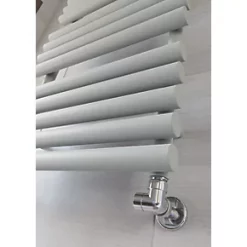 Terma Rolo Towel Designer Towel Rail 755 x 520mm Grey / Silver 1592BTU -Towel Radiators Sales Store 228HR A5