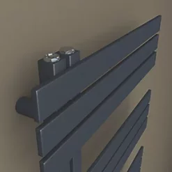 Towelrads Cobham Designer Towel Radiator 1200 x 500mm Anthracite 1697BTU 8 Towelrads Cobham Designer Towel Radiator 1200 x 500mm Anthracite 1697BTU -Towel Radiators Sales Store 236RY A2