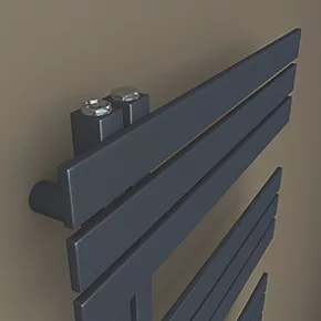 Towelrads Cobham Designer Towel Radiator 1200 x 500mm Anthracite 1697BTU 5 Towelrads Cobham Designer Towel Radiator 1200 x 500mm Anthracite 1697BTU - Image 3