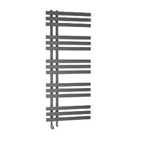 Towelrads Cobham Designer Towel Radiator 1200 x 500mm Anthracite 1697BTU 3 Towelrads Cobham Designer Towel Radiator 1200 x 500mm Anthracite 1697BTU