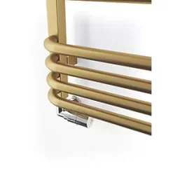 Terma Alex Heated Towel Rail 760 x 500mm Brass 1406BTU -Towel Radiators Sales Store 237RH A5