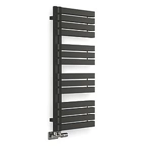 Terma Warp S Towel Rail 1110 x 500mm Black 2605BTU 3 Terma Warp S Towel Rail 1110 x 500mm Black 2605BTU
