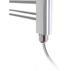 Terma Leo SIM Electric Towel Rail 600 x 400mm Chrome 512BTU -Towel Radiators Sales Store 249HR A2