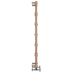 Terma Retro Designer Towel Rail 1170 x 504mm Copper 1051BTU -Towel Radiators Sales Store 253HR A2
