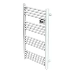 Electric Pre-Filled Towel Radiator 980 x 550mm White 800BTU