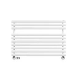 Terma Rolo Towel Rail 590 x 900mm White 2002BTU -Towel Radiators Sales Store 320RH A1