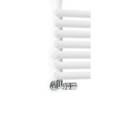 Terma Rolo Towel Rail 590 x 900mm White 2002BTU -Towel Radiators Sales Store 320RH A4