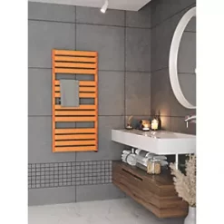 Terma Warp T One Electric Towel Rail 1110 x 500mm Orange 2046BTU -Towel Radiators Sales Store 323RH A2