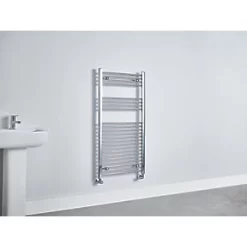 Blyss Towel Radiator 1200 x 600mm Chrome 1415BTU -Towel Radiators Sales Store 3259V A2