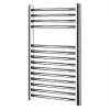 Blyss Curved Towel Radiator 700 x 400mm Chrome 563BTU -Towel Radiators Sales Store 3426V P