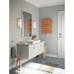 Terma Warp S Towel Rail 655 x 500mm Orange 1535BTU -Towel Radiators Sales Store 353RH A2