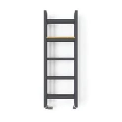 Terma Stand Heated Towel Rail 1150 x 400mm Grey 2097BTU -Towel Radiators Sales Store 356RH A3