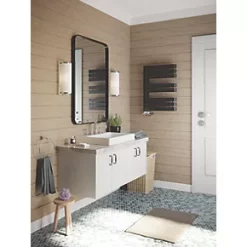 Terma Warp S Towel Rail 655 x 500mm Black 1535BTU -Towel Radiators Sales Store 358RH A2