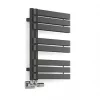 Terma Warp S Towel Rail 655 x 500mm Black 1535BTU -Towel Radiators Sales Store 358RH P