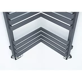 Terma Incorner Designer Towel Rail 1005 x 350mm Grey 1863BTU 4 Terma Incorner Designer Towel Rail 1005 x 350mm Grey 1863BTU - Image 2