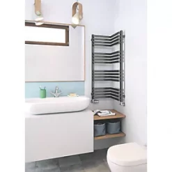 Terma Incorner Designer Towel Rail 1005 x 350mm Grey 1863BTU 12 Terma Incorner Designer Towel Rail 1005 x 350mm Grey 1863BTU -Towel Radiators Sales Store 369HR A4