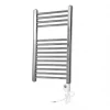 Flomasta Flat Thermostatic Towel Radiator 700 x 400mm Chrome 512BTU -Towel Radiators Sales Store 3829D P