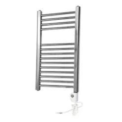 Flomasta Flat Thermostatic Towel Radiator 700 x 400mm Chrome 512BTU
