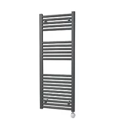 Towelrads Richmond Thermostatic Electric Towel Radiator 1186 x 450mm Anthracite 1365BTU -Towel Radiators Sales Store 382RY A3