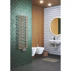 Terma Swale Designer Towel Rail 1244 x 465mm Copper 1747BTU -Towel Radiators Sales Store 395HR A4