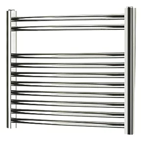 Blyss Curved Towel Radiator 500 x 550mm Chrome 600BTU 3 Blyss Curved Towel Radiator 500 x 550mm Chrome 600BTU