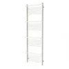 GoodHome Lindley Water Towel Warmer 1500 x 500mm White 2153BTU -Towel Radiators Sales Store 414GX P