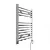 Terma Leo Electric Towel Rail with MOA Blue Element 600 x 400mm Chrome 409BTU -Towel Radiators Sales Store 414RH P