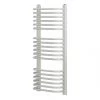 Blyss Curved D-Bar Towel Radiator 900 x 400mm White 1555BTU -Towel Radiators Sales Store 4165V P