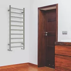 Terma Crystal Designer Towel Warmer 1200 x 500mm Taupe 1365BTU -Towel Radiators Sales Store 426HR A2