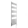Terma Leo Electric Towel Rail with Fixed Element 1800 x 600mm Chrome 1364BTU -Towel Radiators Sales Store 433RH P