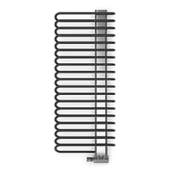 Terma Michelle Designer Towel Rail 1200 x 500mm Black / Chrome 2460BTU