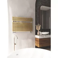 Terma Rolo Towel Rail 590 x 900mm Brass 2003BTU 10 Terma Rolo Towel Rail 590 x 900mm Brass 2003BTU -Towel Radiators Sales Store 439RH A2